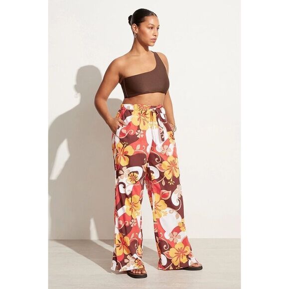 Faithfull the Brand Celvia Pant Ulani Floral Print Wide Leg Pull on S NWT Sale - Picture 6 of 16